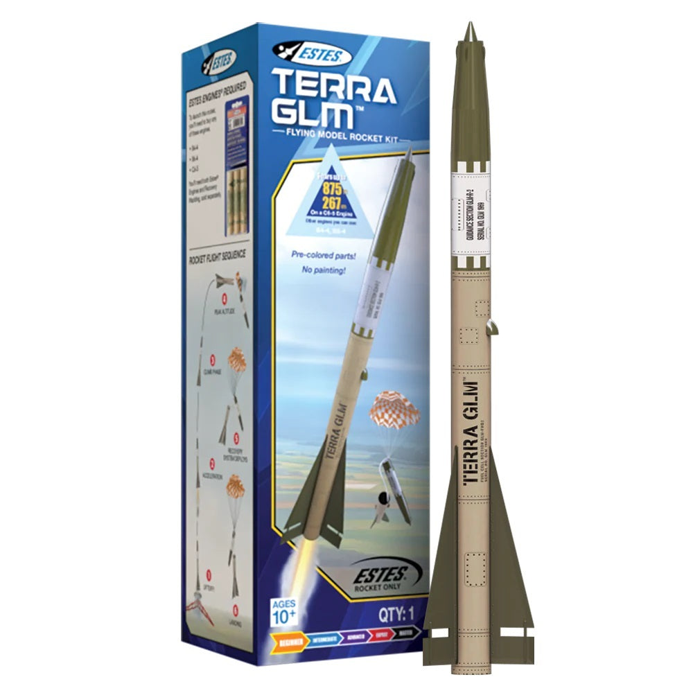 EST-7292 Estes Terra GLM Beginner Rocket Kit (18mm Standard Engine) Estes