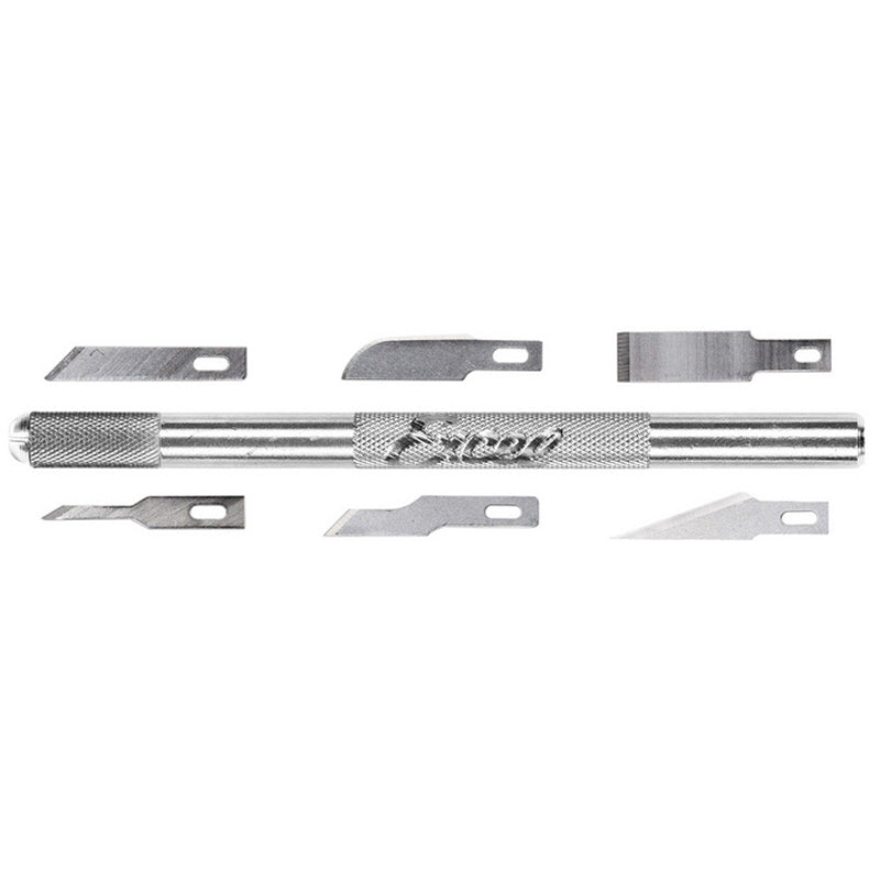 EXCEL 19064 EXCEL K1 HANDLE ONLY WITH 6PCS OF ASSORTED BLADES Excel