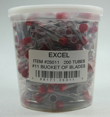 EXCEL 25011 BUCKET OF BLADES - 200 TUBES OF 5 Excel