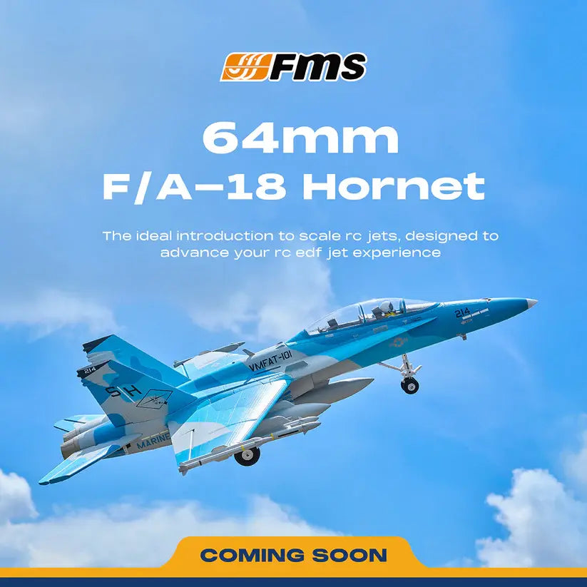 FMS EDF Jet 64mm F/A-18 Hornet PNP FMS