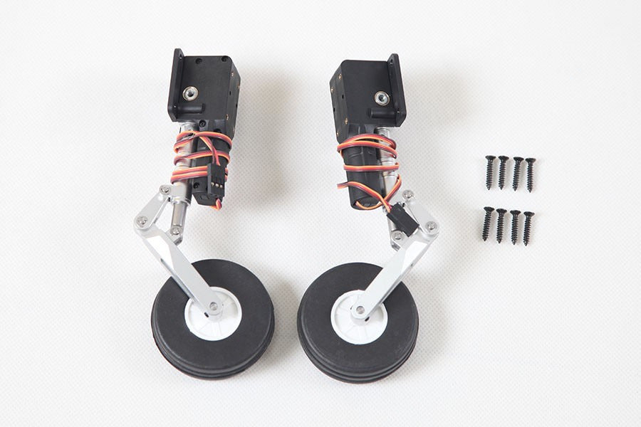 CNC Landing Gear (Oleo mains) 70mm YAK 130 V2 FMS