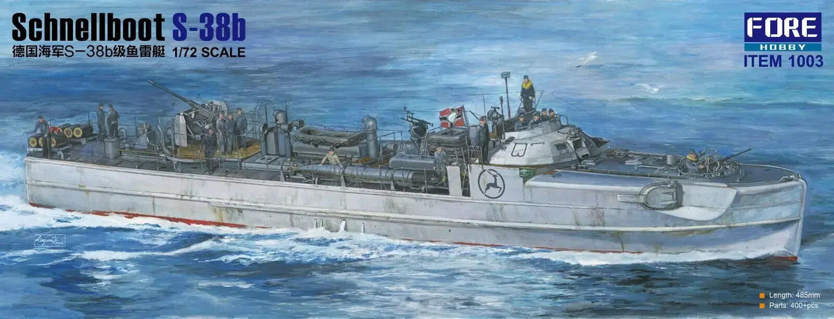 ForeArt 1/72 Schnellboot S38B Plastic Model Kit FOR-1003