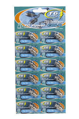 FP-GP10SET2 FORCE Turbo No T6 Glow Plug (Sold in 12 pieces)