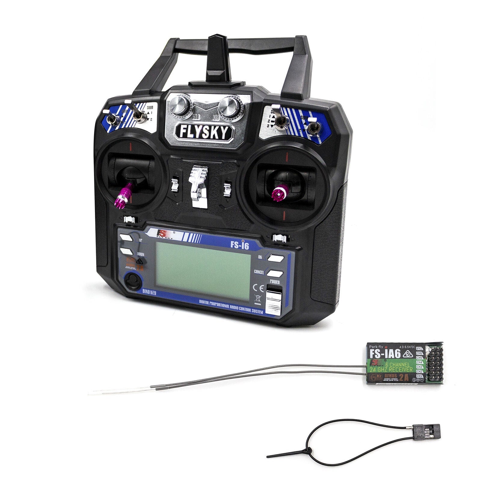 Flysky FS-i6 AFHDS 2A 2.4GHz 6CH RC Radio Transmitter & FS-iA6B Flysky