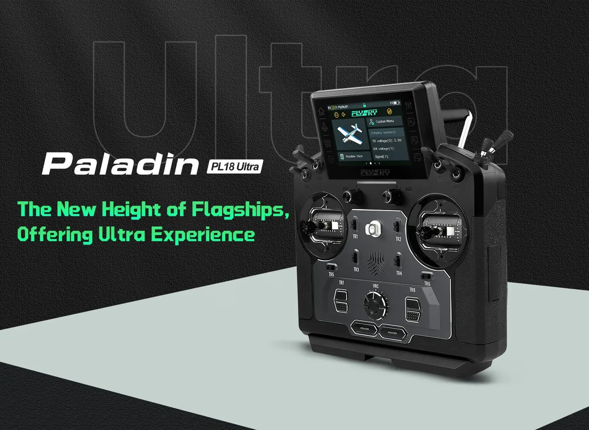FLYSKY PL18 Ultra Paladin 18CH Radio Remote Controller 3.5-inch IPS Touch Screen Compatible with AFHDS 3 Protocol Receiver for RC Car Boat Airplane Ai