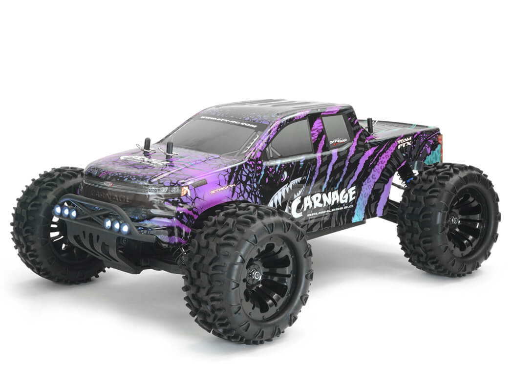 FTX-5539 FTX CARNAGE 2.0 1/10 BRUSHLESS TRUCK 4WD RTR WITH LIPO BATTERY & CHARGER FTX