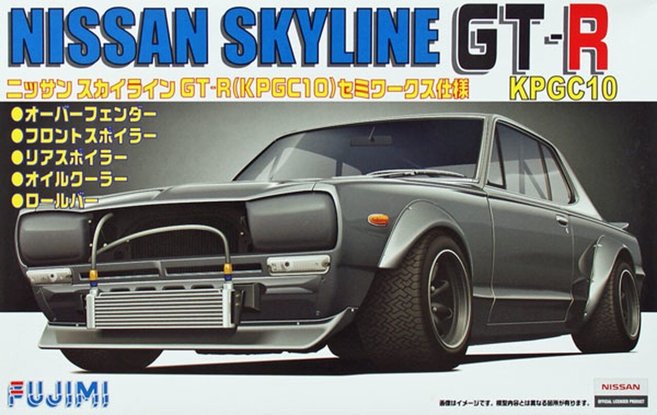 FUJ03840 Fujimi 1/24 Nissan KPGC10 Skyline GT-R Semi- WORKS (ID-163) Plastic Model Kit Fujimi