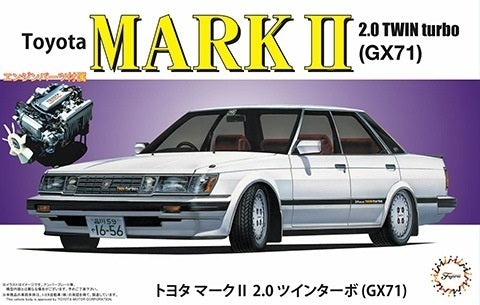 FUJ04726 Fujimi 1/24 Toyota Mark II 2.0 Twin Turbo GX71 (ID-176) Plastic Model Kit Fujimi