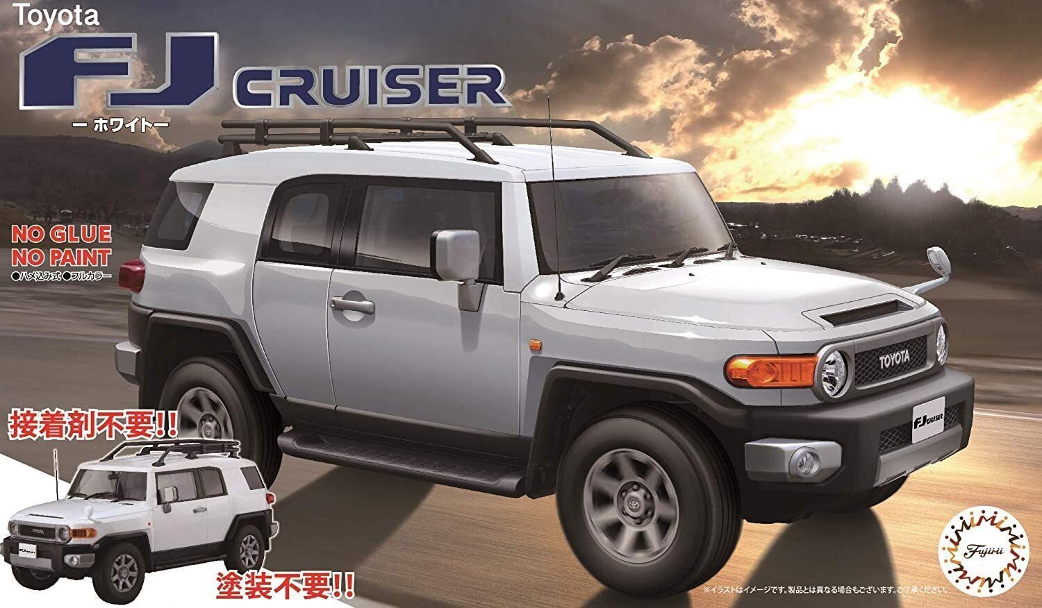 FUJ06612 Fujimi 1/24 Toyota FJ Cruiser (White) (C-NX-9) Plastic Model Kit Fujimi