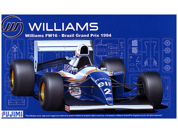 FUJ09059 Fujimi 1/20 Williams FW16 Brazil GP 1994 (GP-18) Plastic Model Kit Fujimi