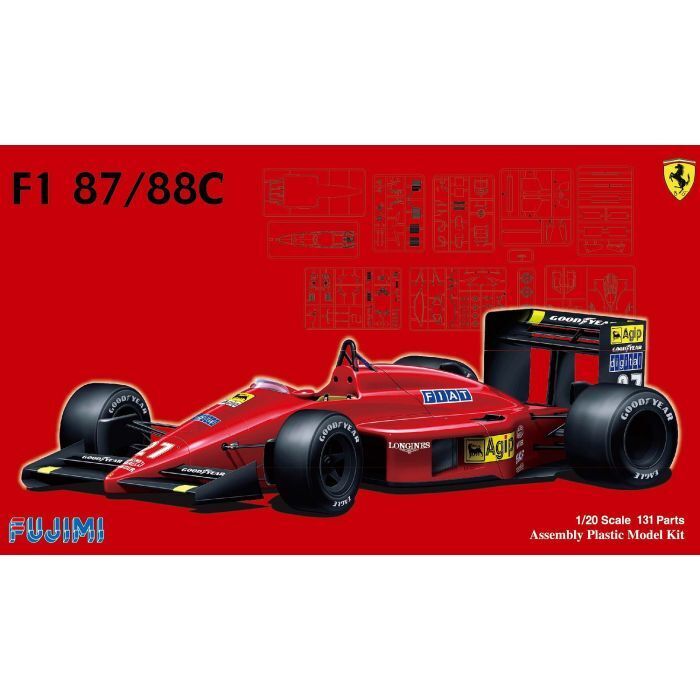 FUJ09198 Fujimi 1/20 Ferrari F1-87/88C (GP-6) Plastic Model Kit Fujimi