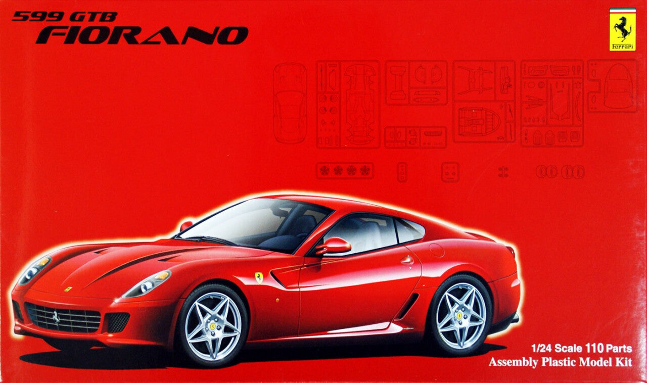 FUJ12366 Fujimi 1/24 Ferrari 599GTB with Etching Parts (FR-12) Plastic Model Kit Fujimi