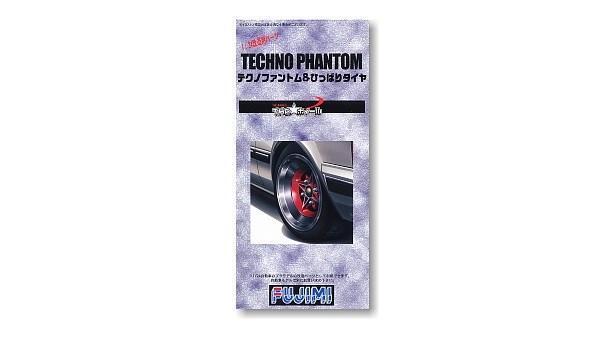 FUJ19320 Fujimi 1/24 14 inch Techno Phantom Wheel/Hippari Tire (Wheel-51) Plastic Model Kit Fujimi