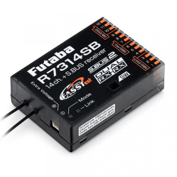 Futaba R7314SB 14-Channel (PWM) Air Receiver (26-Channel S.BUS) FASSTest FUTR7314SB
