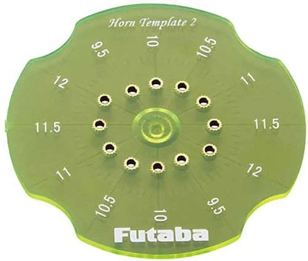 Futaba SX Servo Horn Drill Template 2(9.5mm-12mm) FUTSXHT2912