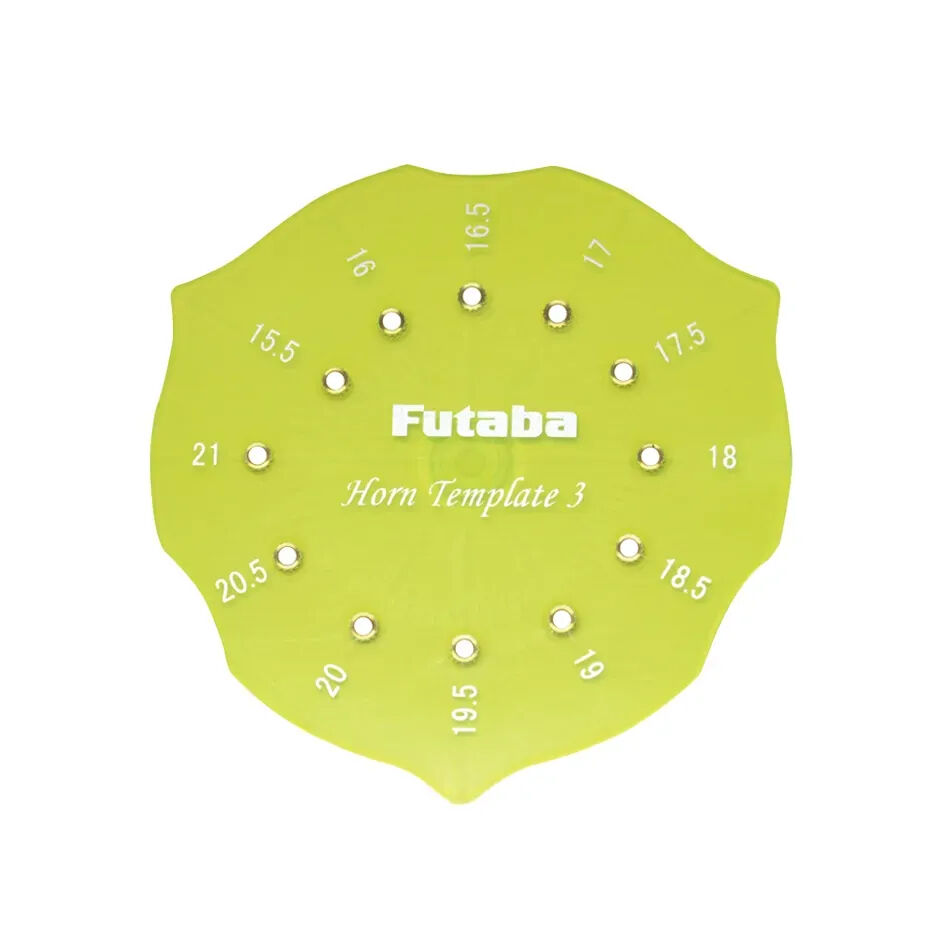 Futaba SX Servo Horn Drill Template 3(15.5mm-21mm) FUTSXHT31521
