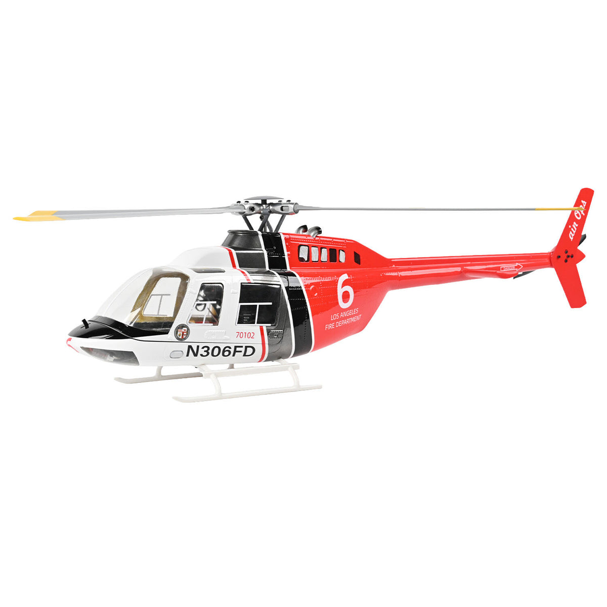 Flywing Bell206 GPS 6Ch RC Helicopter - Four Blades RTF FW-BELL-206-4BLADES