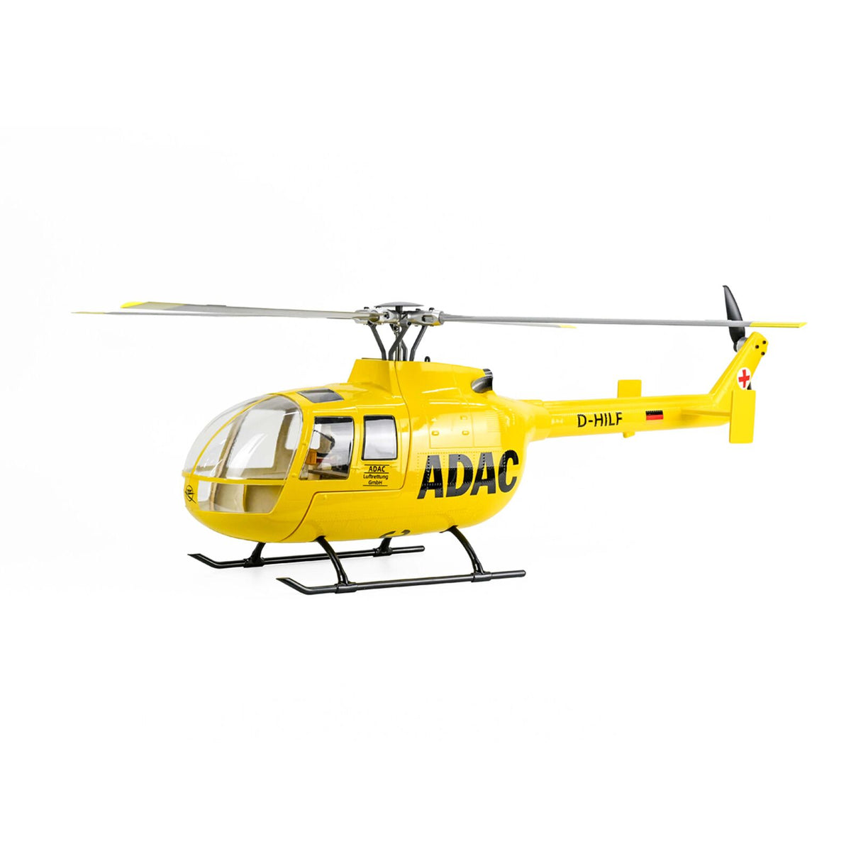 Flywing BO105 GPS 6Ch RC Helicopter - Yellow ADAC RTF FW-BO105-YELLOW