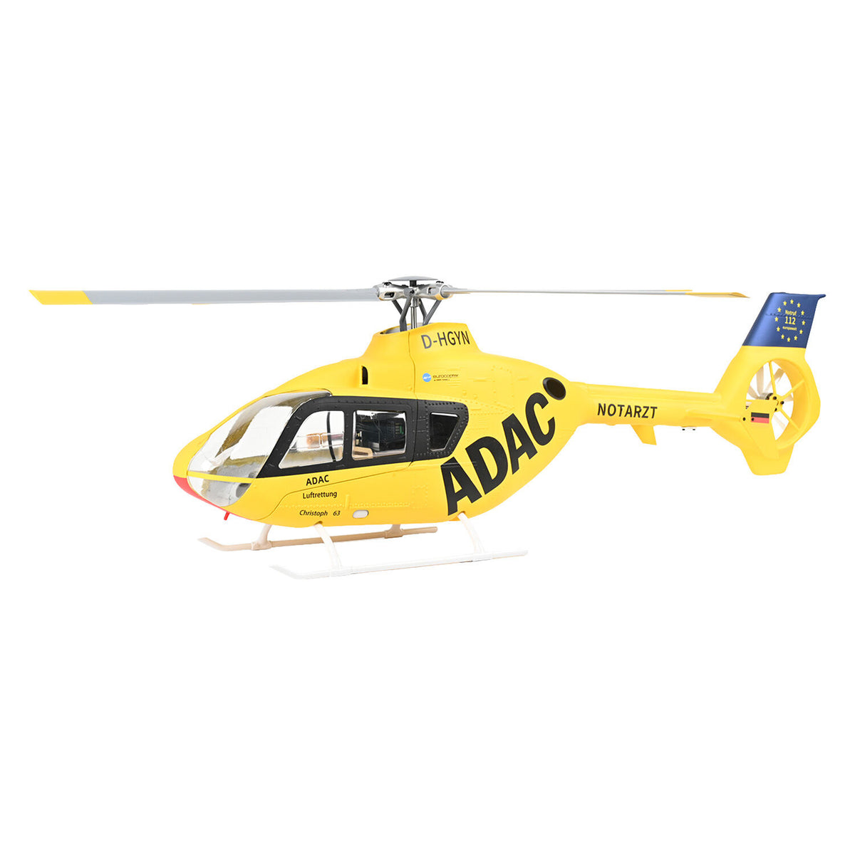 Flywing EC135 GPS RC Helicopter - Yellow ADAC RTF FW-EC135-YELLOW