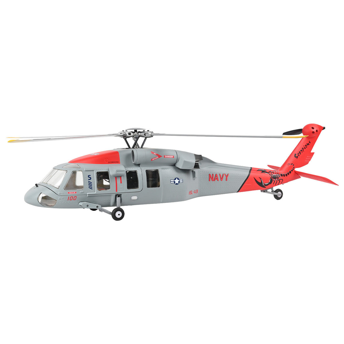 Flywing MH-60R Seahawk GPS 10Ch RC Helicopter - Red & Gray RTF FW-MH-60R