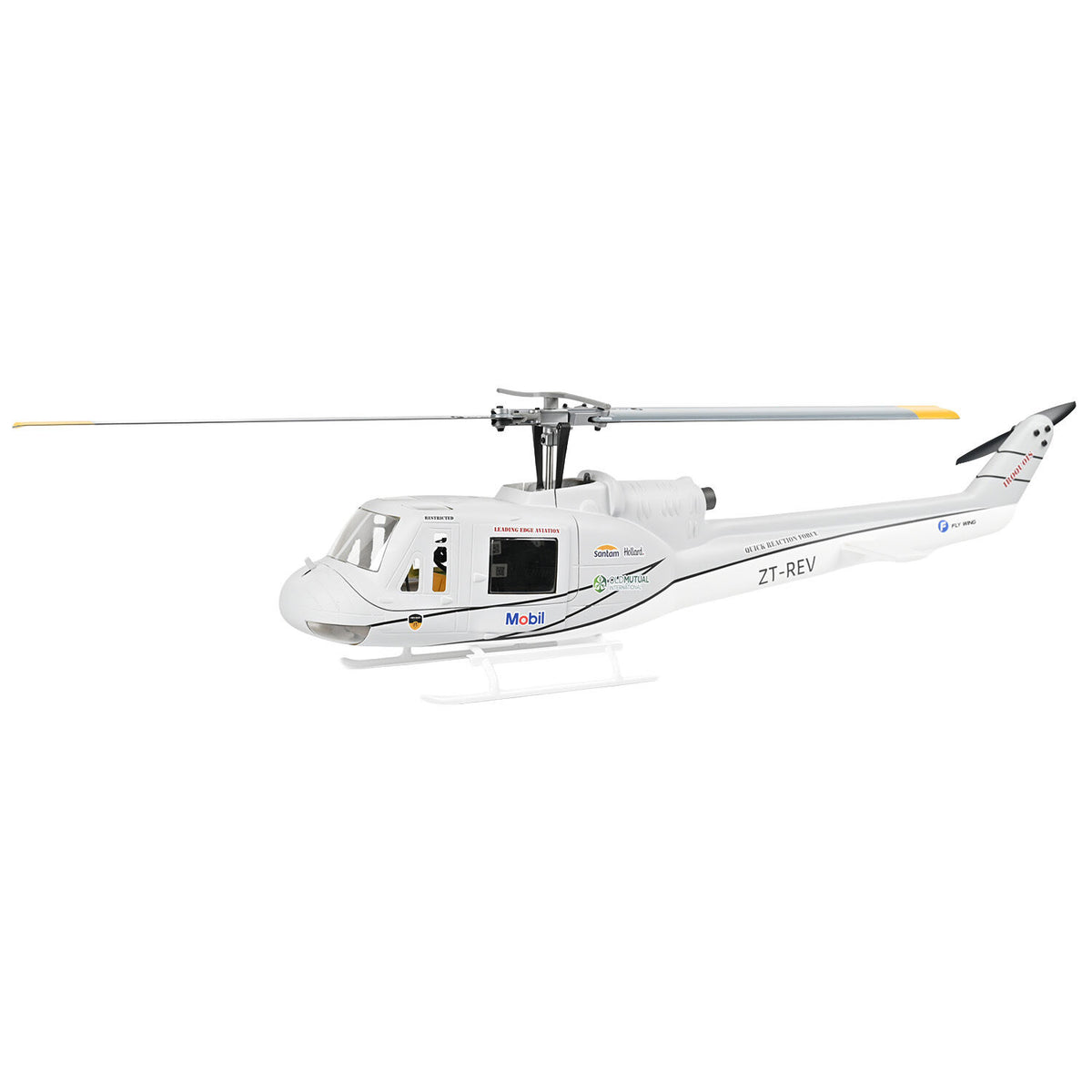Flywing UH1 3D GPS 10Ch RC Helicopter - Two Blades Gray RTF FW-UH1-GRAY-2BLADES
