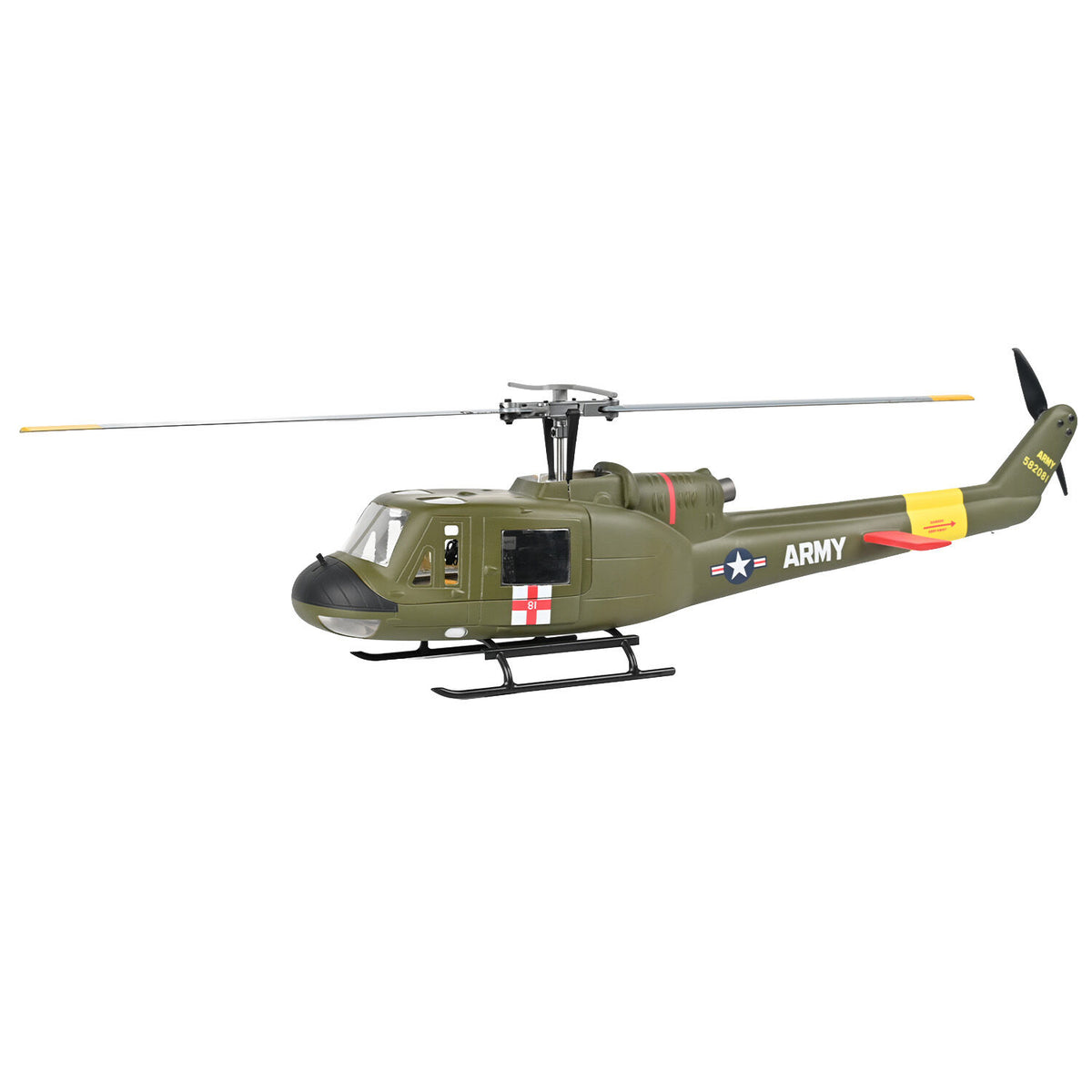 Flywing UH1 3D GPS 10Ch RC Helicopter - Two Blades Green RTF FW-UH1-GREEN-2BLADES