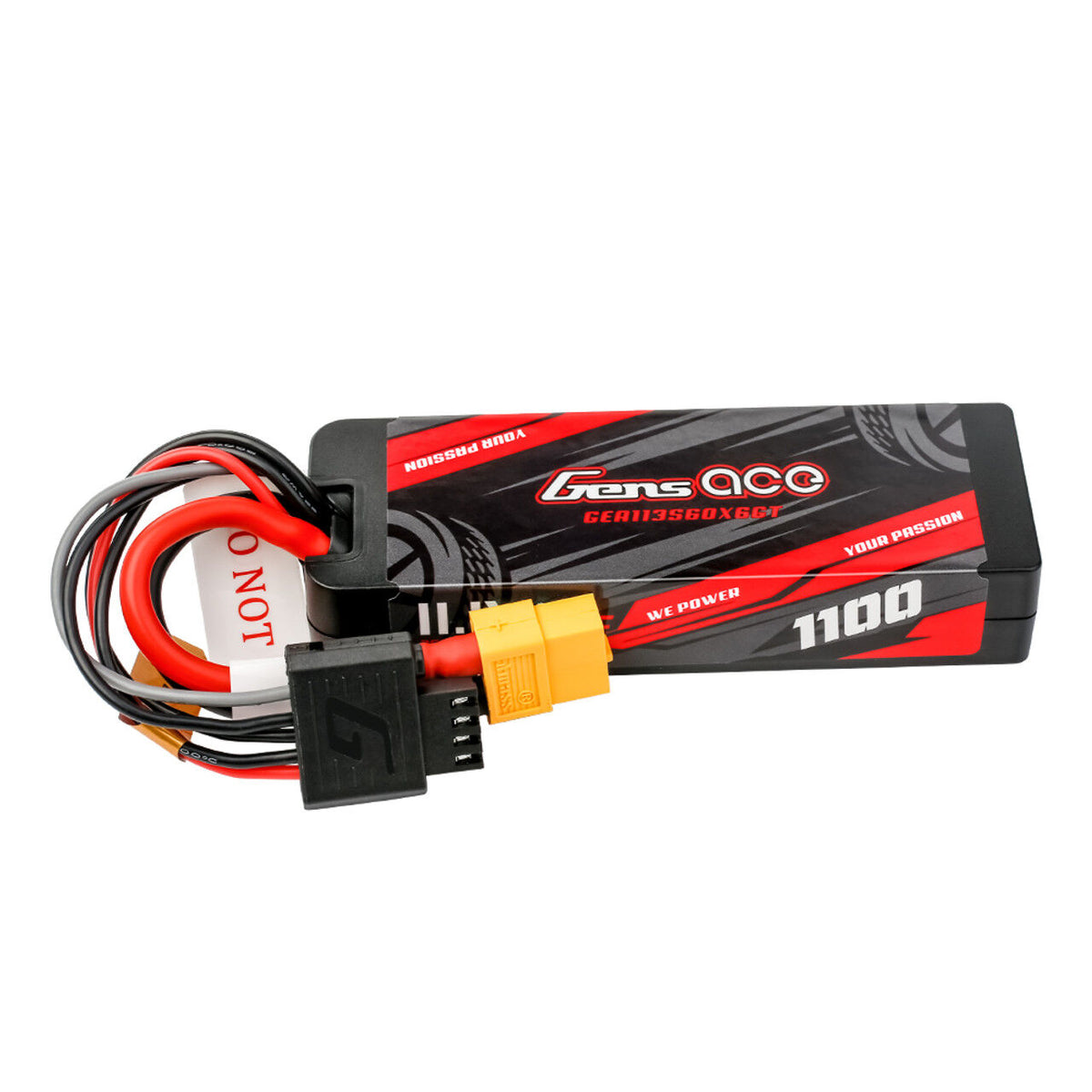 Gens Ace G-Tech 3S 1100mAh 11.1V Hardcase/Hardwired Lipo Battery (XT60) GEA113S60X6GT