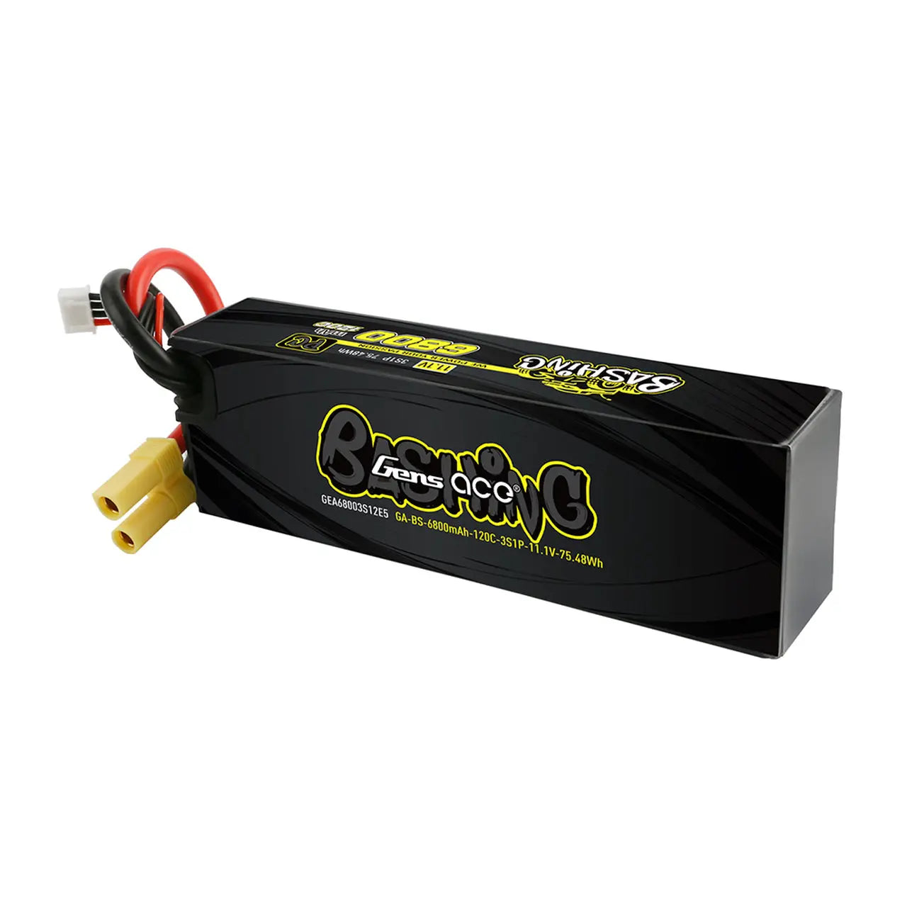 Gens Ace 3S Bashing 6800mAh 11.1V 120C Hard Case LiPo Battery (EC5) Gens Ace