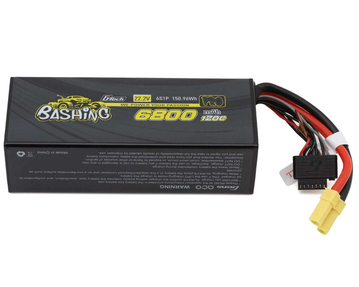 Gens Ace G-Tech 6S Bashing 6800mAh 120C 22.2V Soft Pack Lipo Battery (EC5)