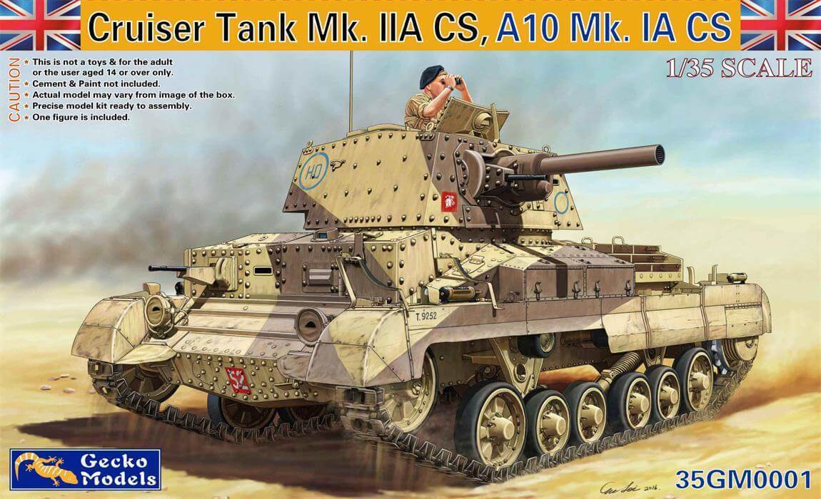 GM35001 Gecko 1/35 Cruiser Tank Mk. IIACS, A10Mk. IA CS Plastic Model Kit Gecko