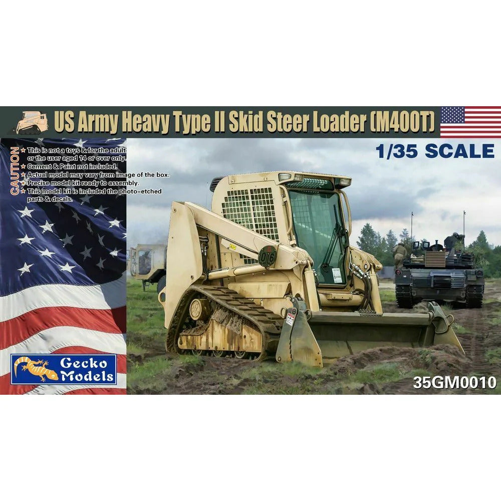 GM35010 Gecko 1/35 US Army Light Type II Skid Steer Loader (M400T) Plastic Model Kit Gecko