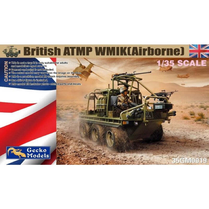 GM35019 Gecko 1/35 British ATMP WMIK (Airborne) Plastic Model Kit Gecko