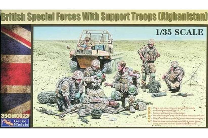 GM35023 Gecko 1/35 British Special Forces with Support Troops (Afghanistan) Plastic Model Kit Gecko