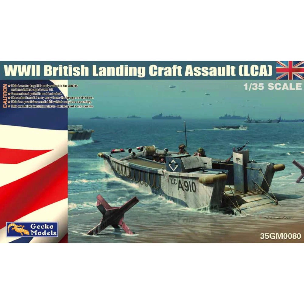 GM35080 Gecko 1/35 WWII British Landing Craft Assault (LCA) Plastic Model Kit Gecko