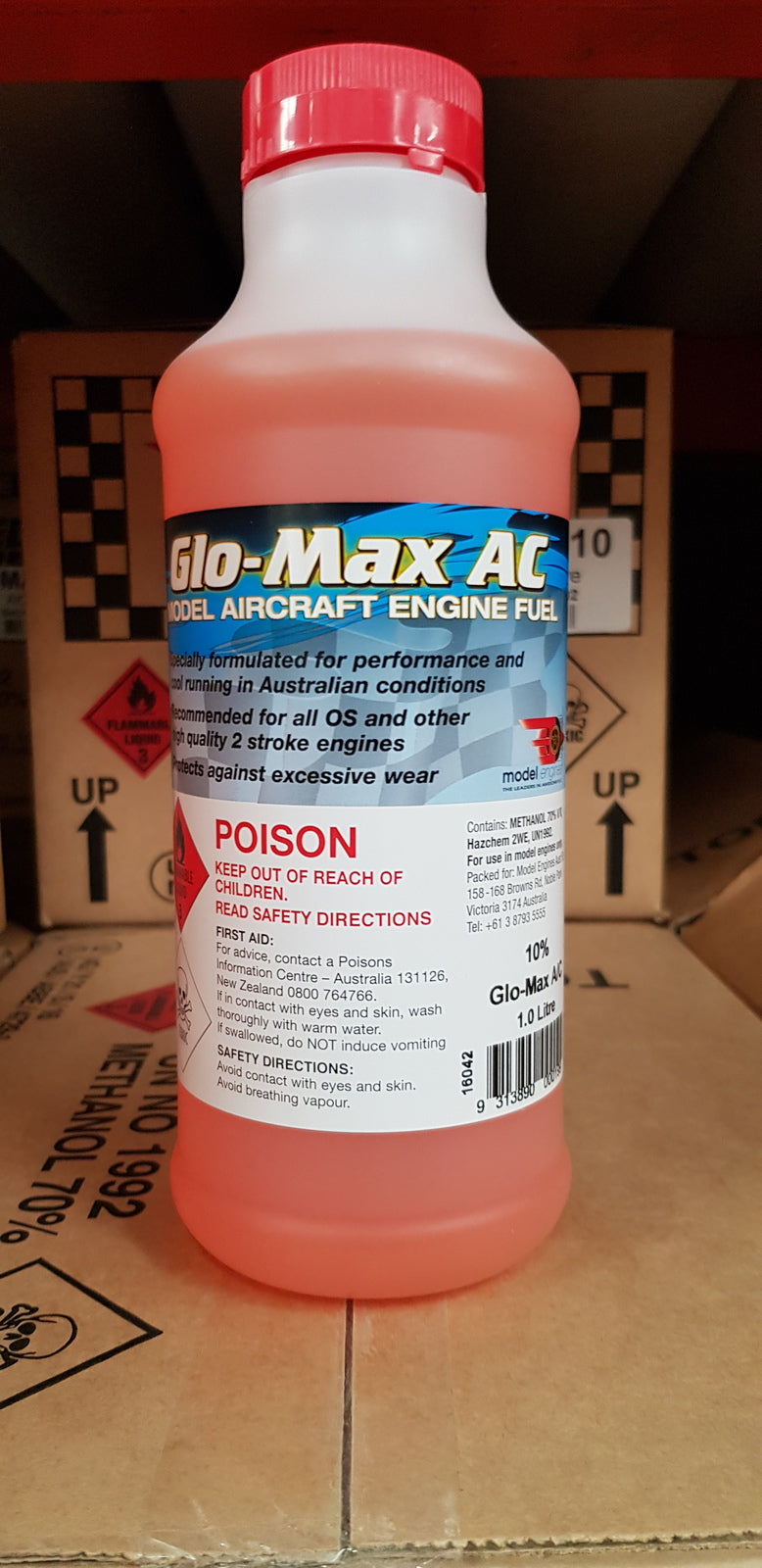GMAC0510 (DG) GLO-MAX AC FUEL 5% NITRO 1 LT Glo-Max