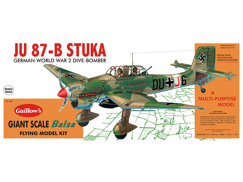 Guillow's Stuka Balsa Plane Model Kit