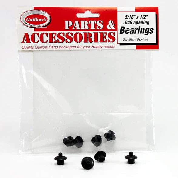 GUI-124 Guillow's 5/16 x ½ Thrust Bearings (4 bearings) Accessories Pack Guillows