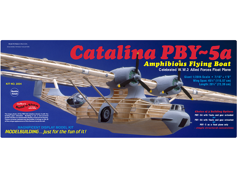 GUI-2004 Guillow's PBY-5a Catalina Balsa Plane Model Kit Guillows
