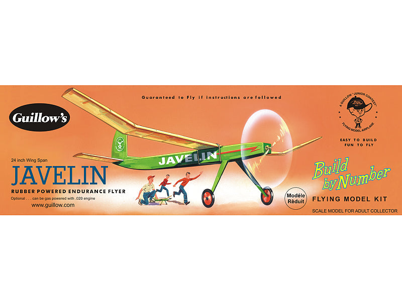 GUI-603 Guillow's Javelin Balsa Plane Model Kit Guillows