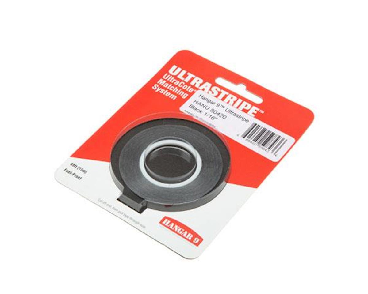 HANU80420 Hangar 9 UltraStripe 1/16inch, Black HANGER 9