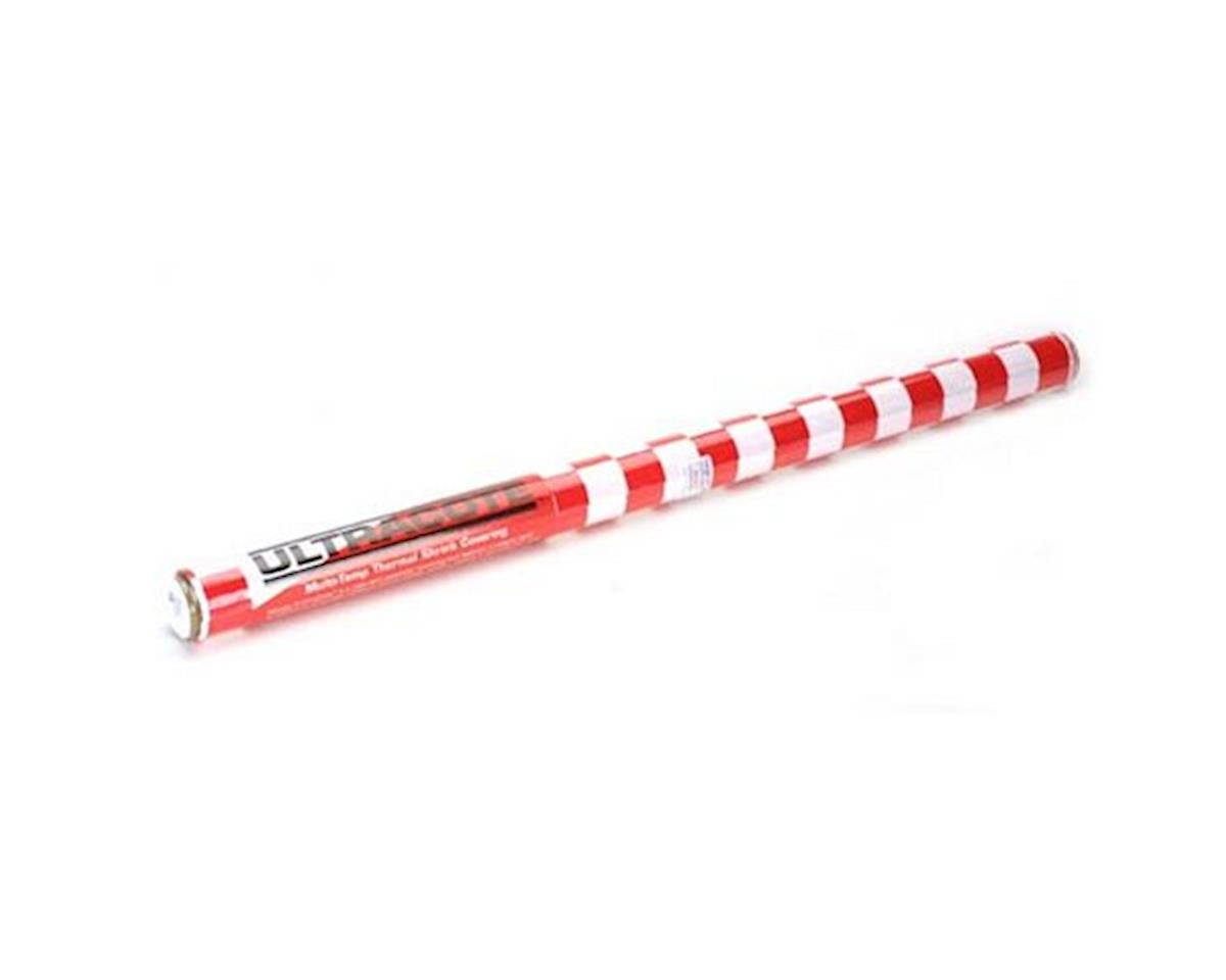 HANU932 Hangar 9 UltraCote, 1in Squares, White/Red HANGER 9