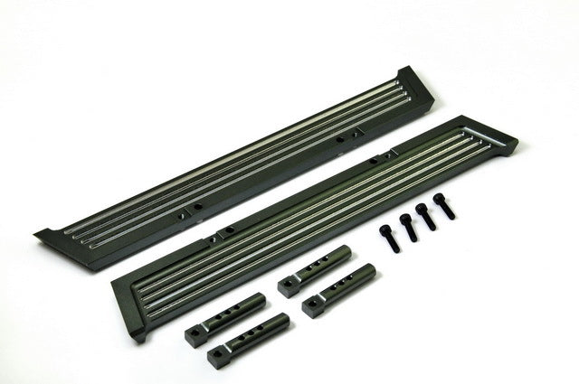 HB-230114 CNC Aluminium Pedals Black (2) Hobao