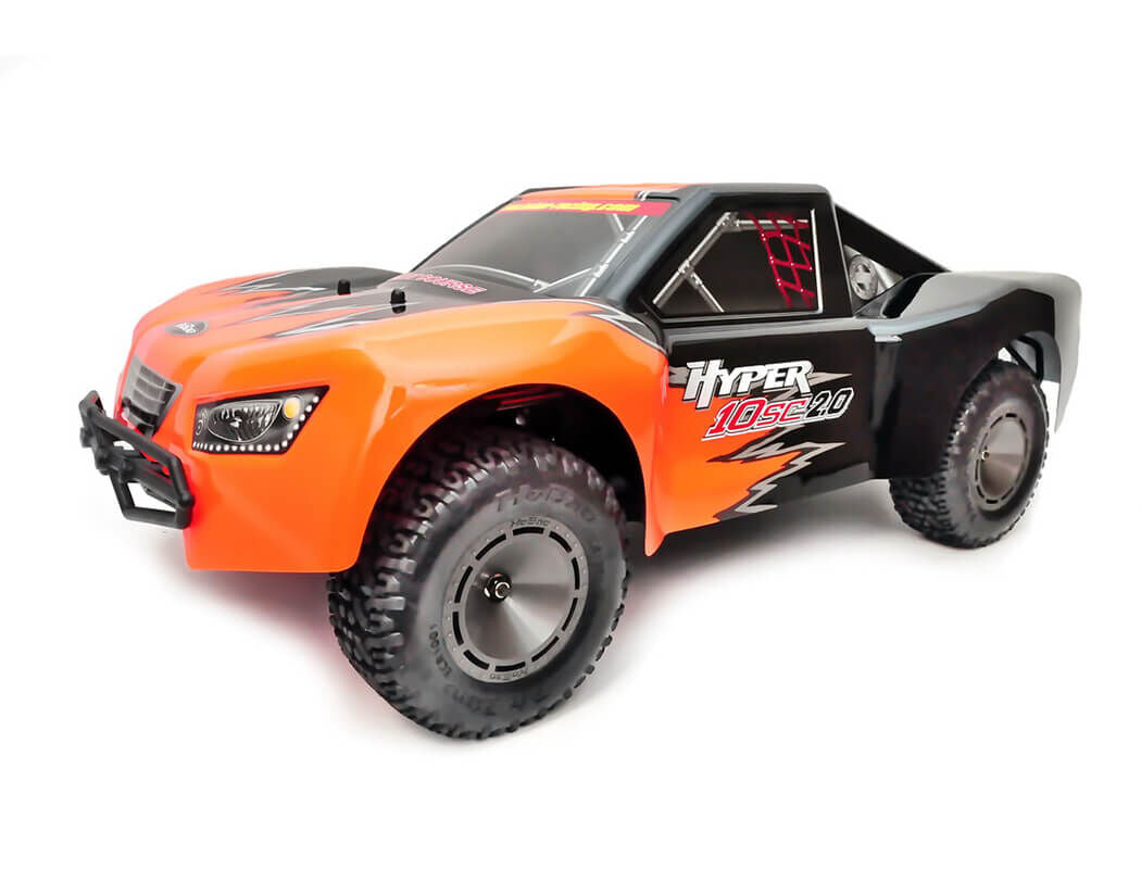 HB-SC2E-C60BRG HOBAO HYPER 10SC 2.0 ELECTRIC TRUCK RTR WITH ORANGE/BLACK BODY HOBAO