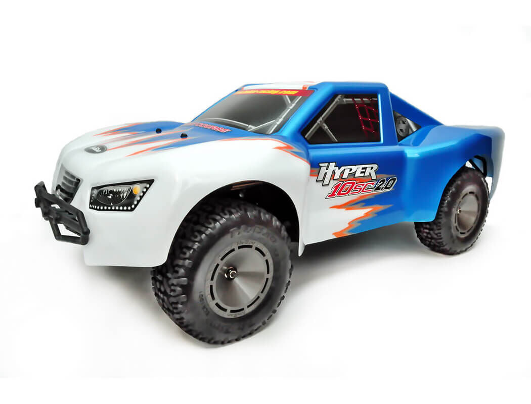 HB-SC2E-C60BUW HOBAO HYPER 10SC 2.0 ELECTRIC TRUCK RTR WITH BLUE/WHITE BODY HOBAO