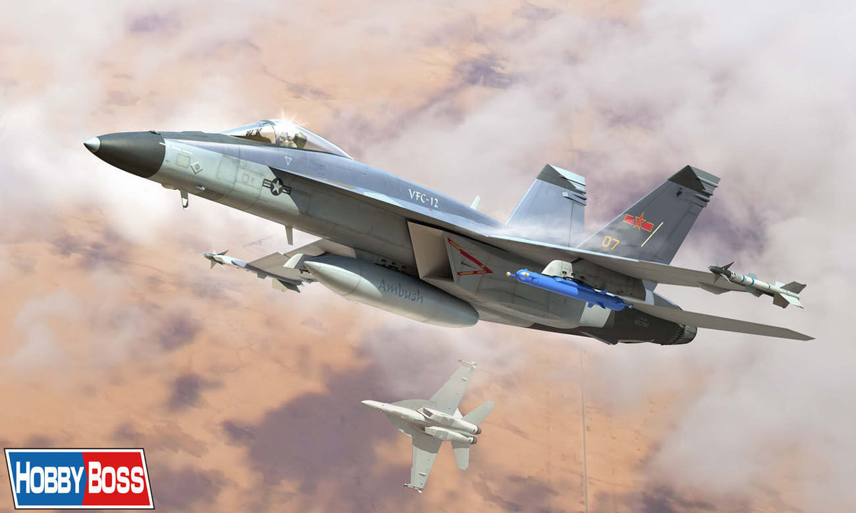 HobbyBoss 1/48 F/A-18E Super Hornet VFC-12 Plastic Model Kit HB85818