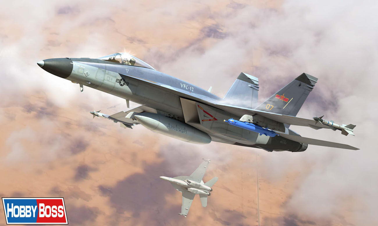 HobbyBoss 1/48 F/A-18E Super Hornet VFC-12 Plastic Model Kit