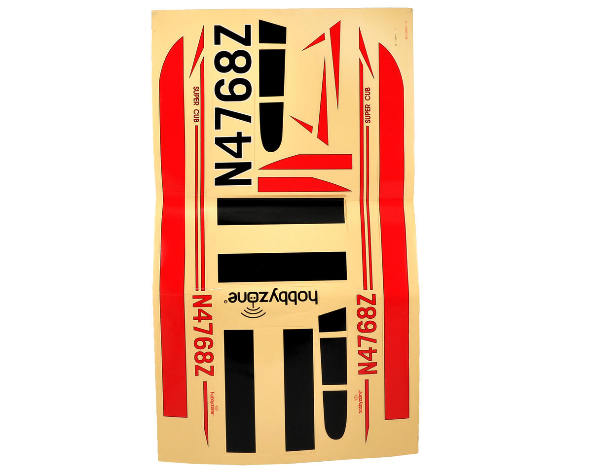 HBZ8110 Hobbyzone Decal Sheet, SC SAFE Hobbyzone