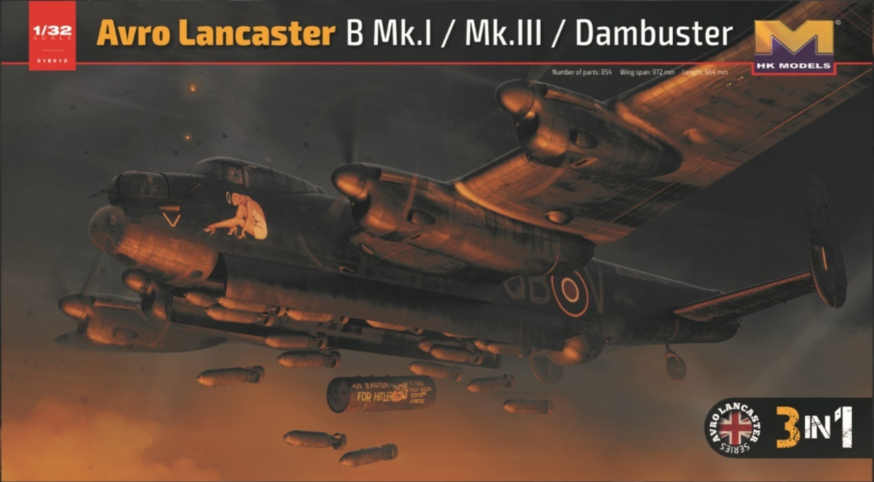Hong Kong Models 1/32 Avro Lancaster B Mk.I Limited Edition Plastic Model Kit