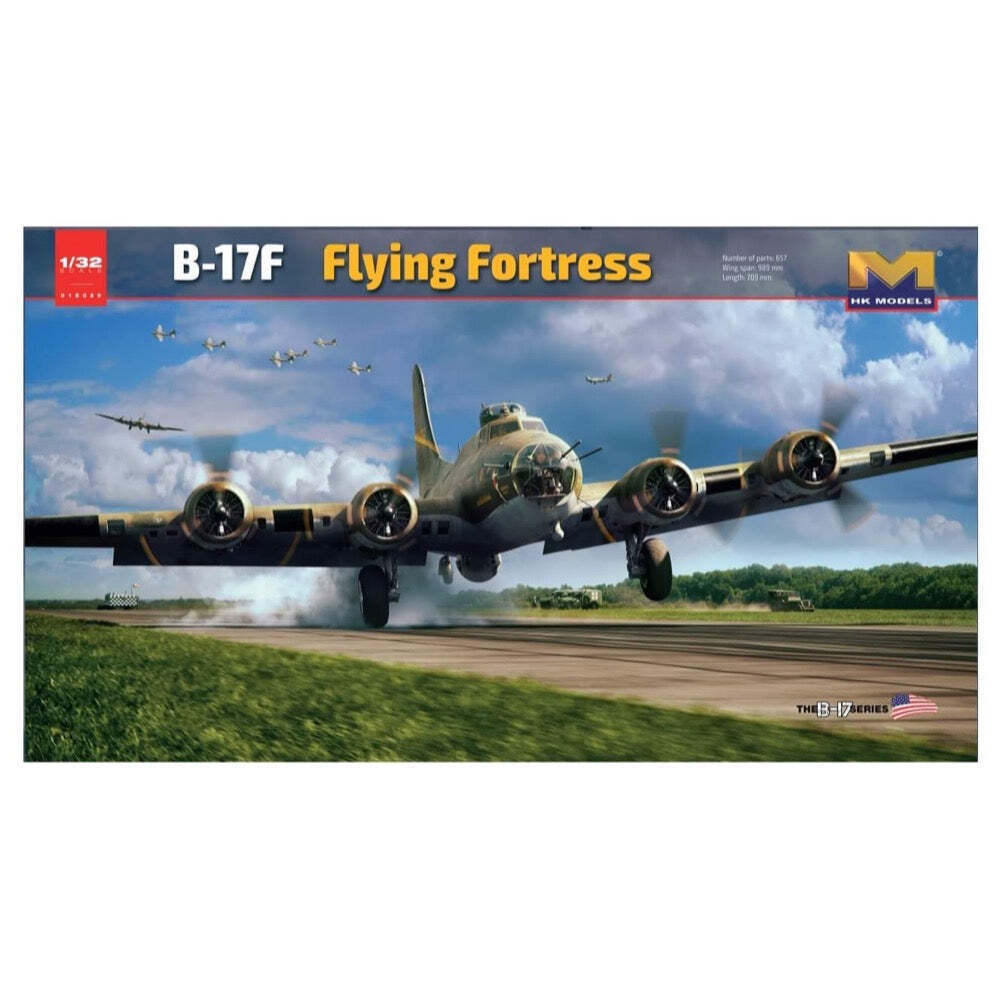 Hong Kong Models 1/32 B-17F Flying Fortress Plastic Model Kit HKM01E029