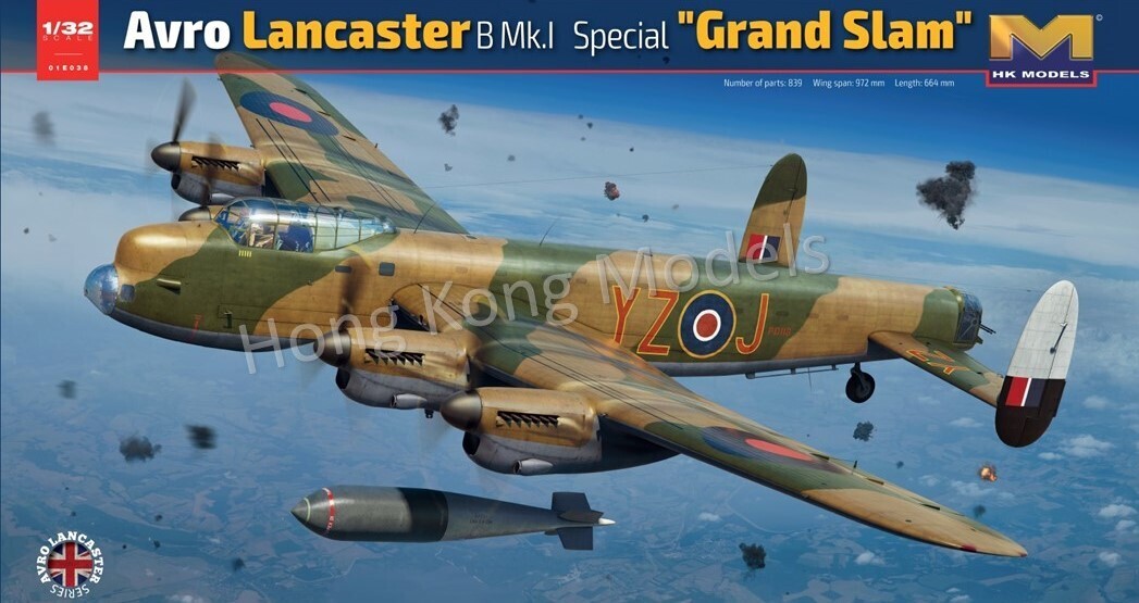 Hong Kong Models 1/32 Avro Lancaster B MK.l Special "Grand Slam" Plastic Model Kit